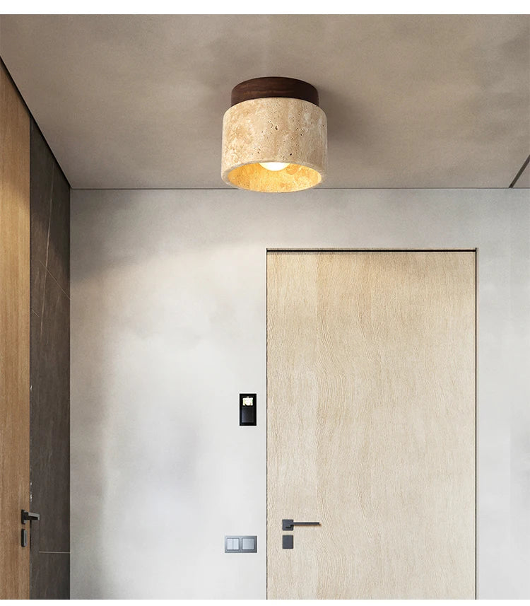 Zen Stone Ceiling Light
