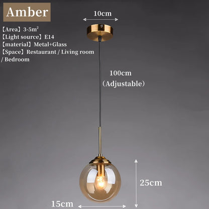 Modern Glass Cluster Pendant