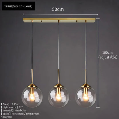 Modern Glass Cluster Pendant
