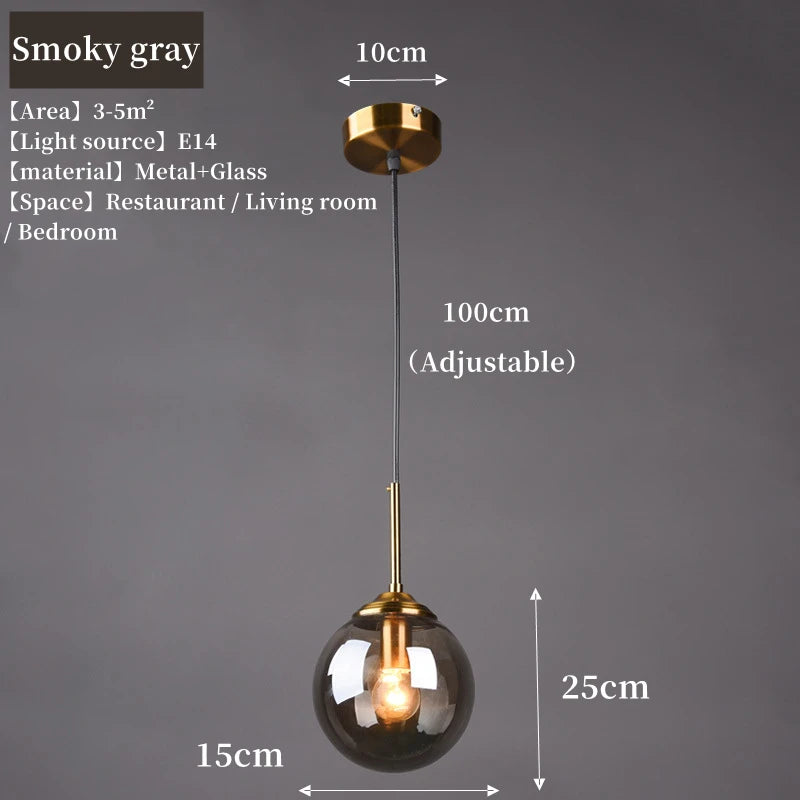 Modern Glass Cluster Pendant