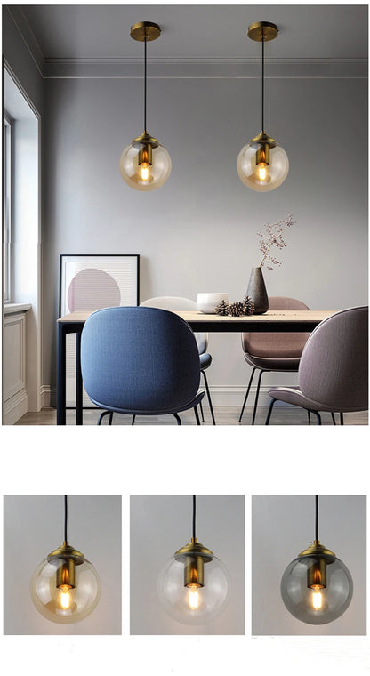 Modern Glass Cluster Pendant