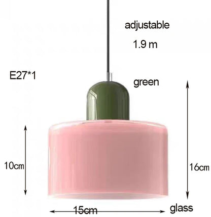 Linear Glass Pendant Light