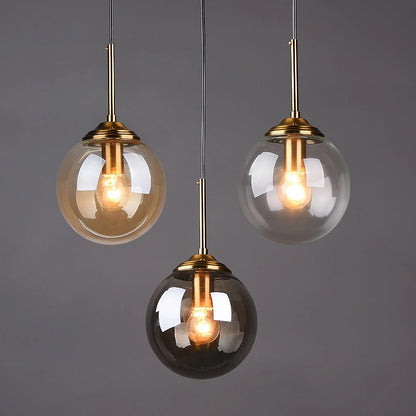 Modern Glass Cluster Pendant
