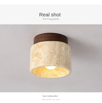 Zen Stone Ceiling Light