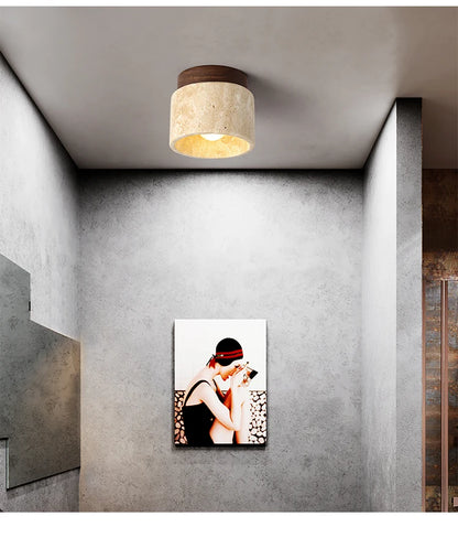 Zen Stone Ceiling Light