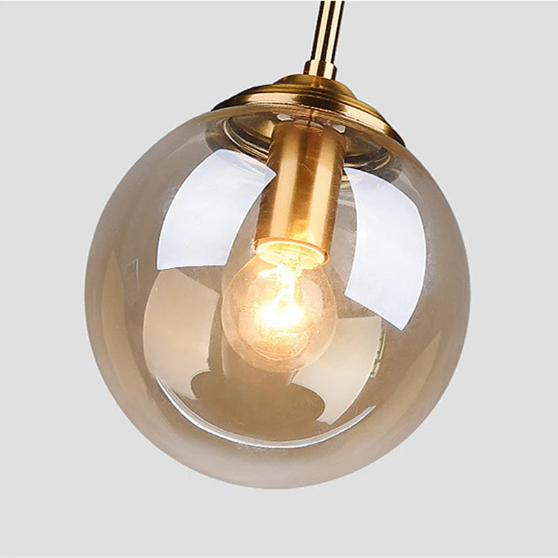 Modern Glass Cluster Pendant