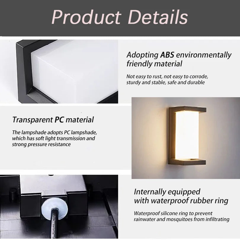 SenseGlow™ Outdoor Wall Light