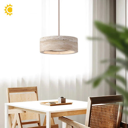 Cavea™ Travertine Pendant Light
