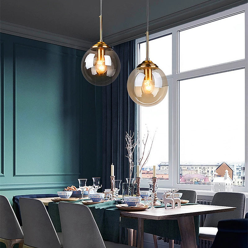 Modern Glass Cluster Pendant