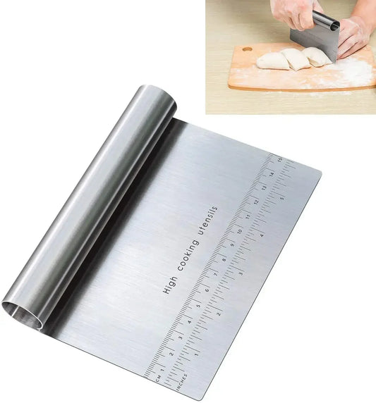 Stainless Steel Dough & Cake Scraper