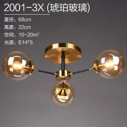 OrbaLux™ Glass Chandelier