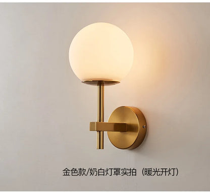 Glass Globe Wall Sconce
