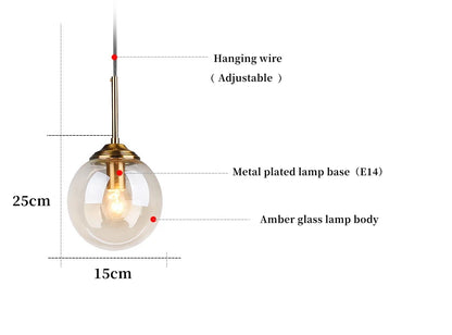 Modern Glass Cluster Pendant