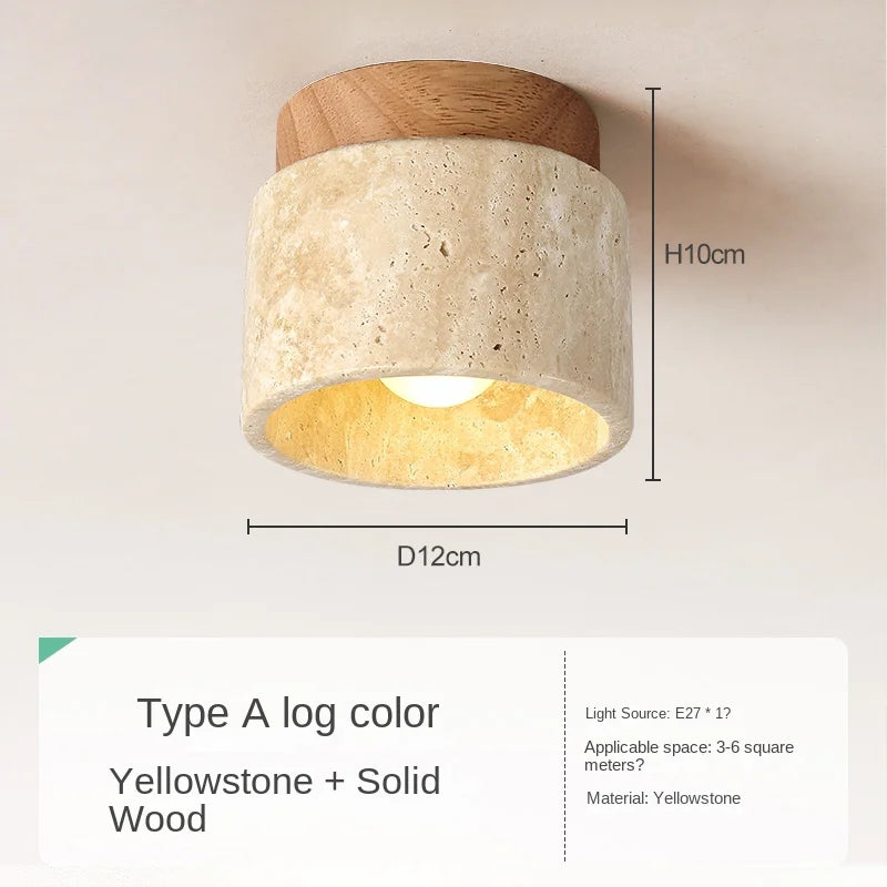 Zen Stone Ceiling Light