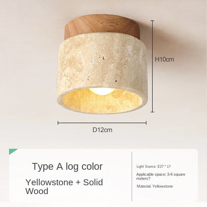 Zen Stone Ceiling Light