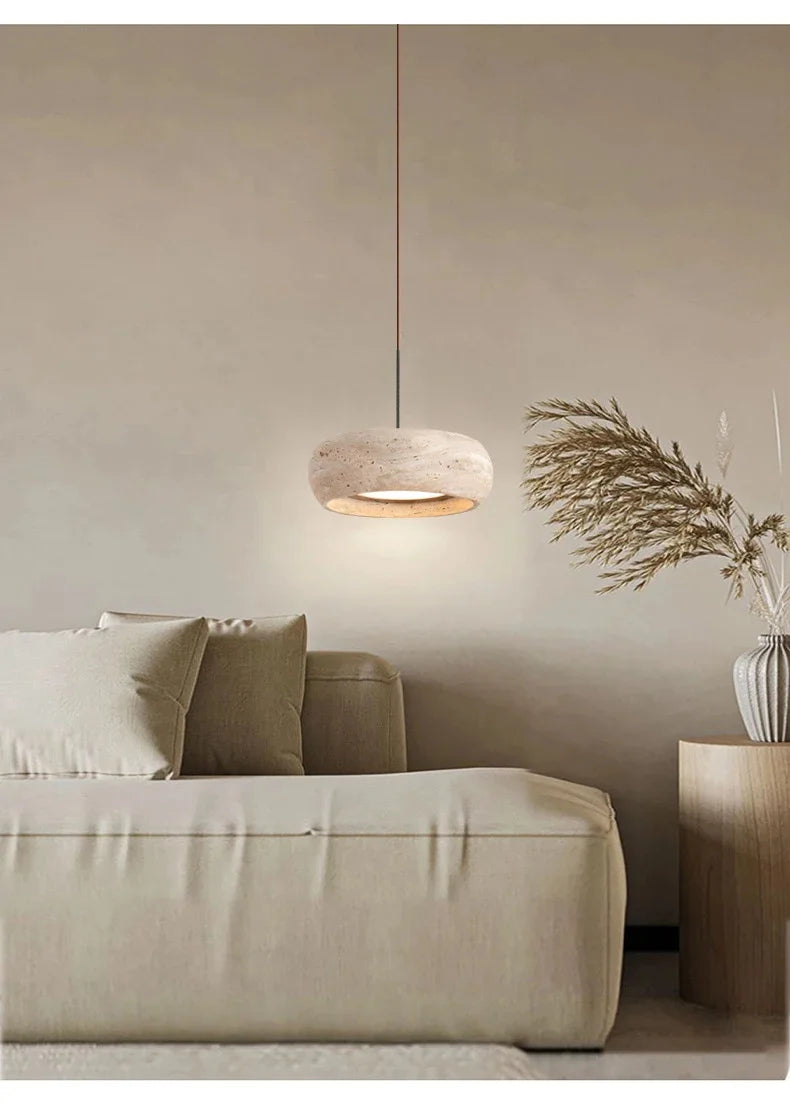 Cavea™ Travertine Pendant Light