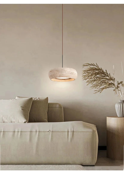 Cavea™ Travertine Pendant Light