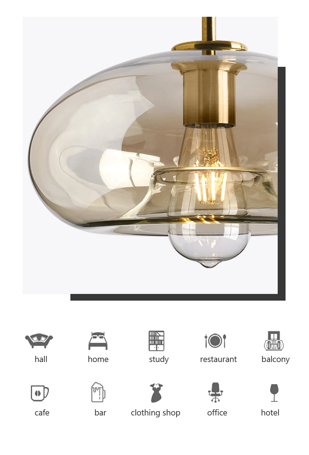 Loft Glass Pendant