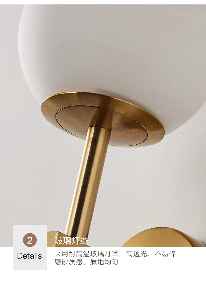 Glass Globe Wall Sconce