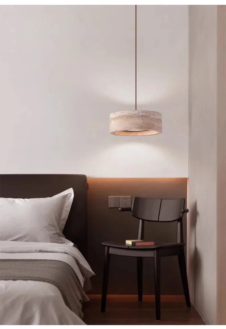 Cavea™ Travertine Pendant Light