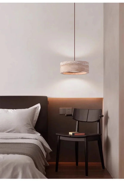 Cavea™ Travertine Pendant Light