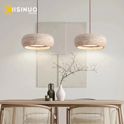 Cavea™ Travertine Pendant Light