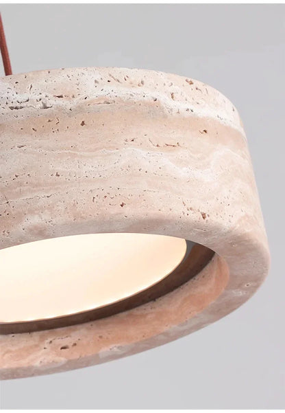 Cavea™ Travertine Pendant Light