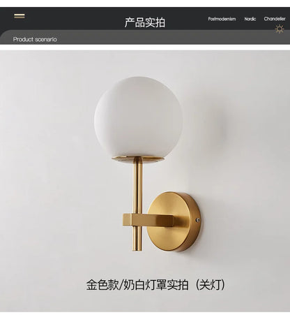 Glass Globe Wall Sconce