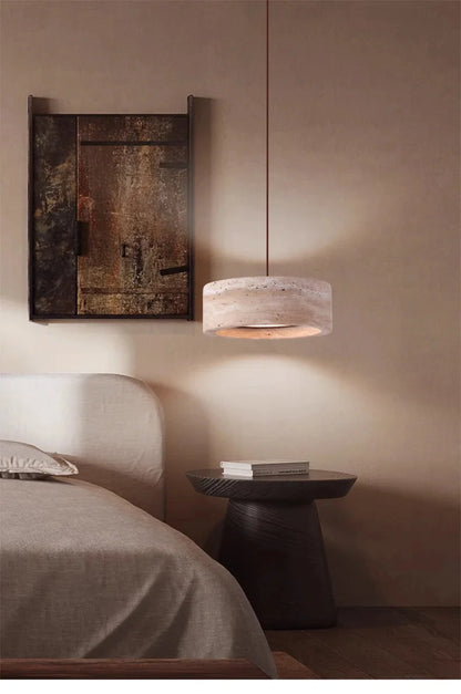 Cavea™ Travertine Pendant Light